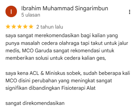 Ulasan Google Maps Garuda Massage oleh Ibrahim Muhammad Singarimbun