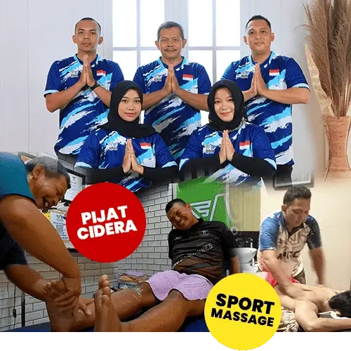 Tim Garuda Massage dan aktivitas terapi di klinik